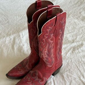 Justin Boots Red Heeled Western Boots